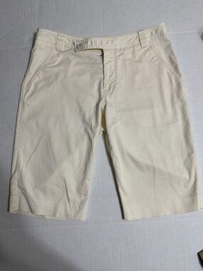 Tory Burch White Bermuda Shorts — Size 2